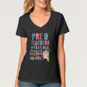 Camiseta Professores de Pré-K são Fabulosos Mágicos Como Un