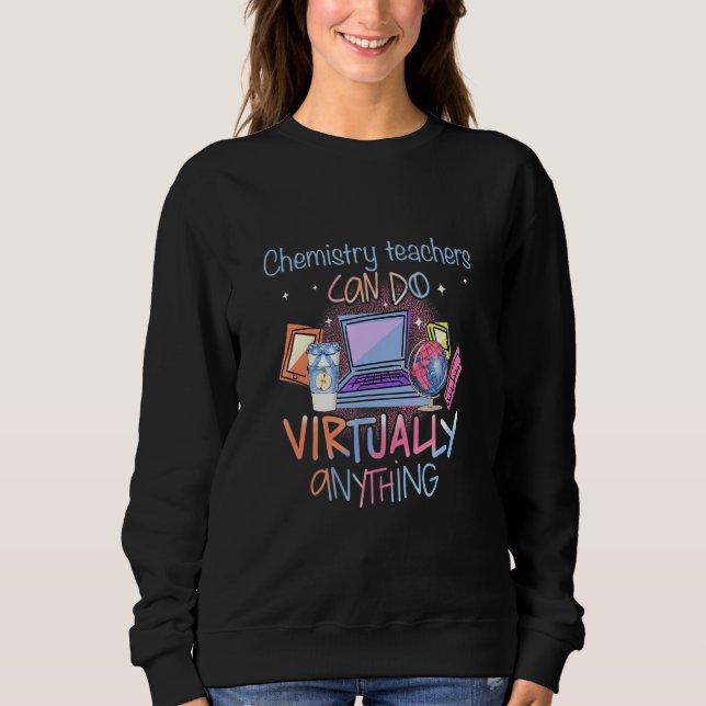 Camiseta Professores de Química Podem Fazer Virtualmente Qu (Frente)