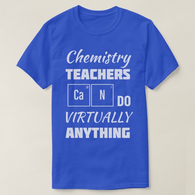 Camiseta Professores de química reaprendem online (Frente do Design)