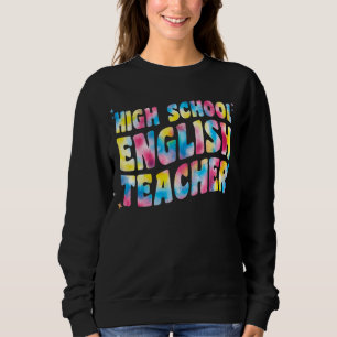 Camiseta Professores De segundo grau Inglês Tie Dye Para W