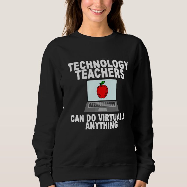 Camiseta Professores De Tecnologia Podem Fazer Praticamente (Frente)