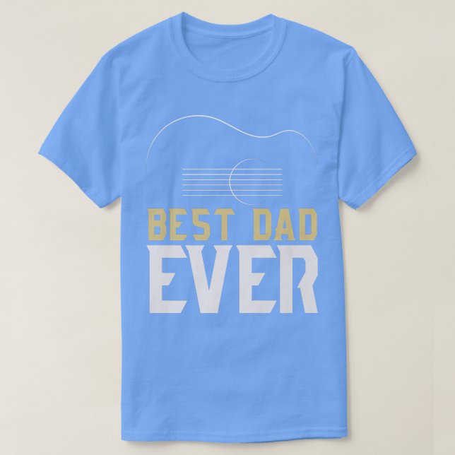 Camiseta Professores De Violão Do Melhor Pai De Sempre (Frente do Design)
