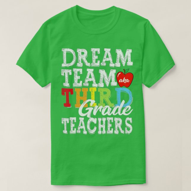 Camiseta Professores do 3º ano Equipe de Sonhos (Frente do Design)
