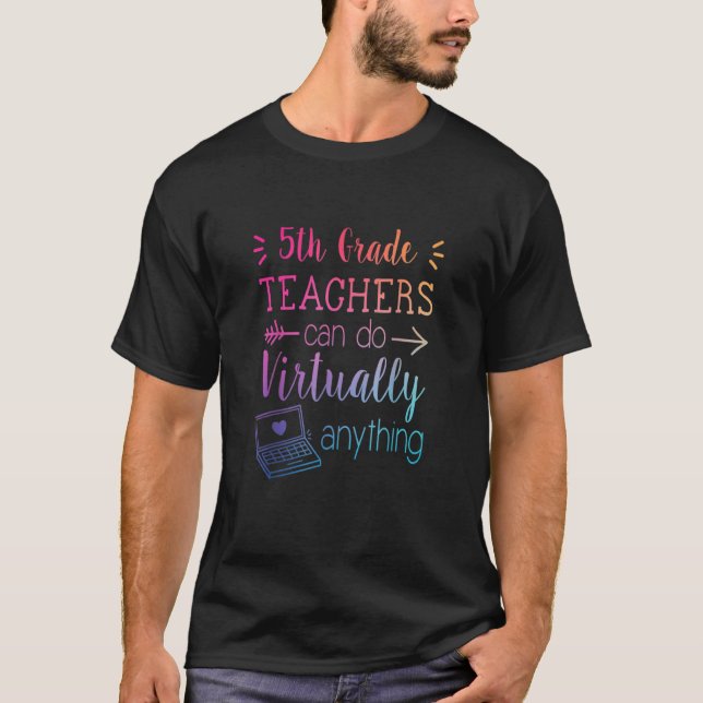 Camiseta Professores do 5º Ano Podem Fazer Praticamente Qua (Frente)