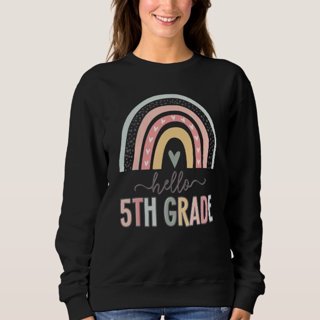 Camiseta Professores do 5 da 5ª série Boho Rainbow (Frente)