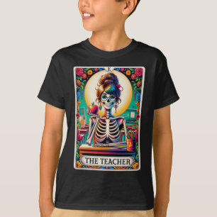 Camiseta Professores do Dia das Bruxas Tarot Card Spooket S