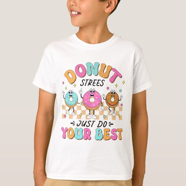 Camiseta Professores do Dia de Teste Crianças Estresse na R (Frente)
