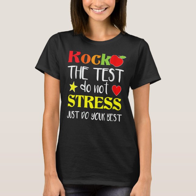 Camiseta Professores do Dia de Teste do Professor Rock (Frente)