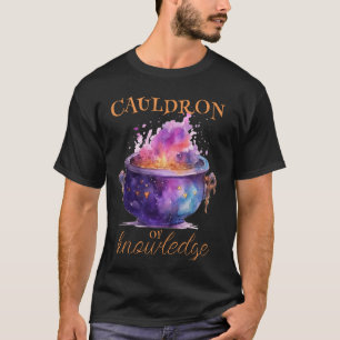Camiseta Professores do Halloween Caldron do Conhecimento