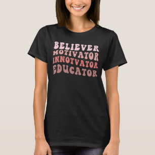 Camiseta Professores do Inovador do Motivador Acreditador R