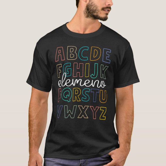 Camiseta Professores Do Jardim Infantil Elefabet Elemeno De (Frente)