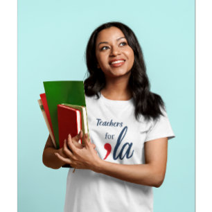 Camiseta Professores do 'la Kamala Harris. Branca