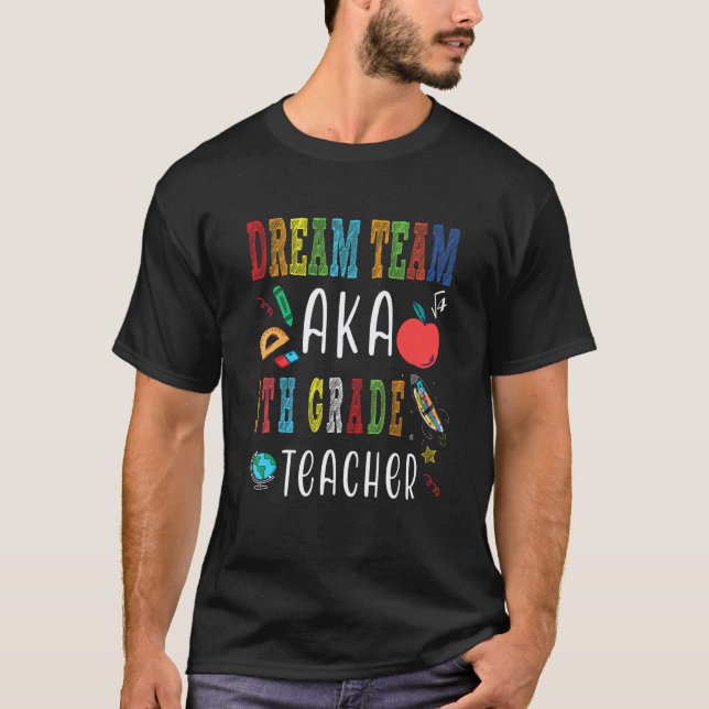 Camiseta Professores do Nono Ano do Dream Team de Volta às  (Frente)