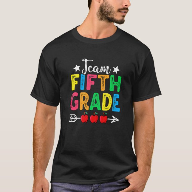 Camiseta Professores Do Quinto Grau Da Equipe De Ensino Bas (Frente)
