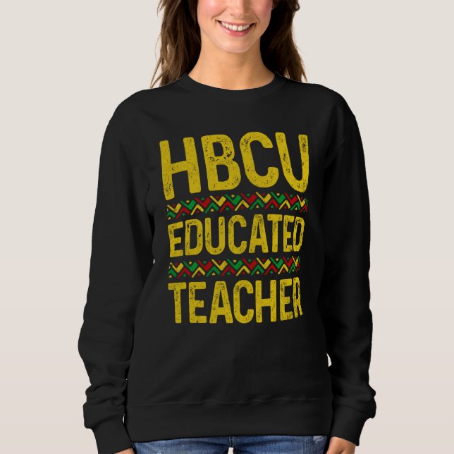 Camiseta Professores Educados Pelo Hbcu Escola Histórica de (Frente)