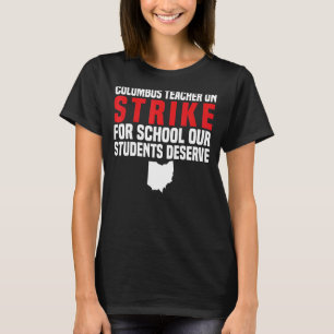 Camiseta Professores em Greve de Professora OH Columbus Ohi