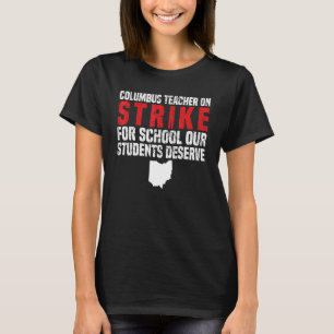 Camiseta Professores em Greve de Professora OH Columbus Ohi