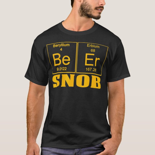 Camiseta Professores Engraçados Assistente Beer Snob Dourad (Frente)