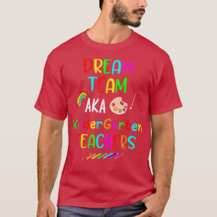 Camiseta Professores Engraçados da Equipe Dream no jardim d