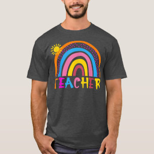 Camiseta Professores Engraçados Do Arco-Íris Primeiro Dia D