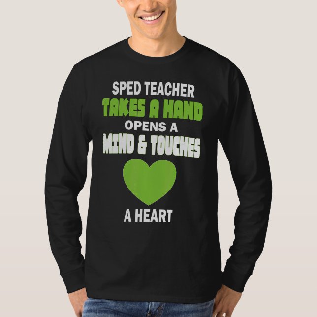Camiseta Professores Especiais De Ensino Escolar Abre A Mão (Frente)