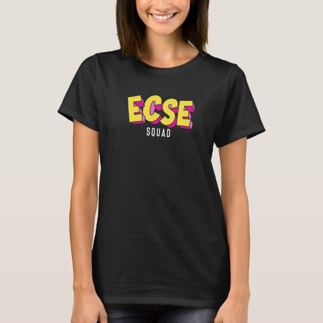 Camiseta Professores Especiais Equipe Ecse Conscientização  (Frente)