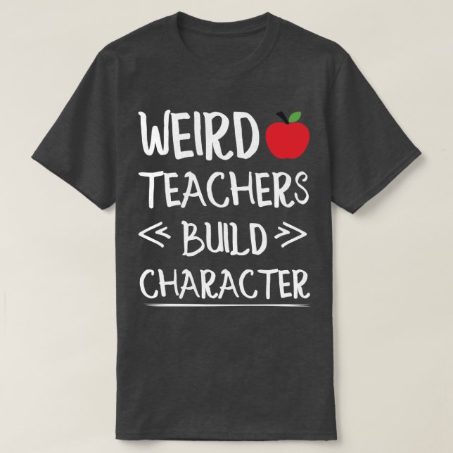 Camiseta professores estranhos constroem professor engraçad (Frente do Design)