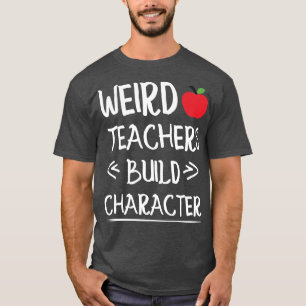 Camiseta professores estranhos constroem professor engraçad