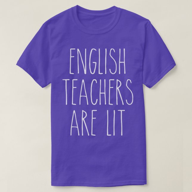 Camiseta Professores Ingleses São Engraçados Como Professor (Frente do Design)