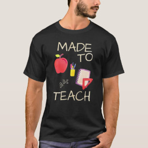 Camiseta Professores Lápis De Maçã Bons Feitos Para Ensinar
