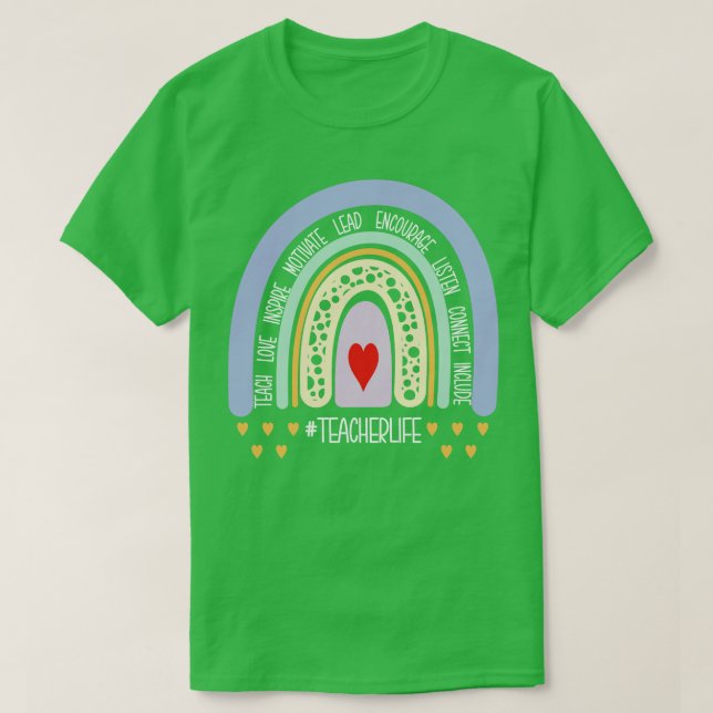 Camiseta Professores Life Rainbow (Frente do Design)