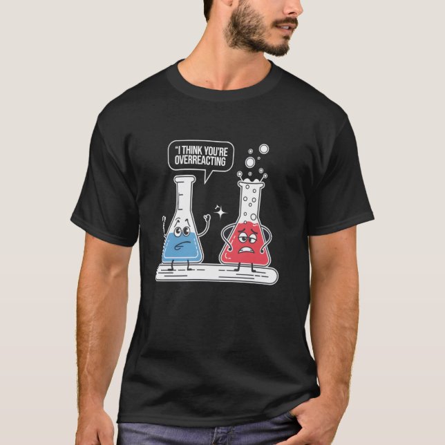 Camiseta Professores nerds de química engraçados eu acho qu (Frente)