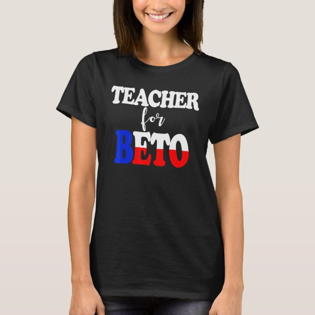Camiseta Professores Para Beto O'Rourke 2022 Democratas Pes (Frente)