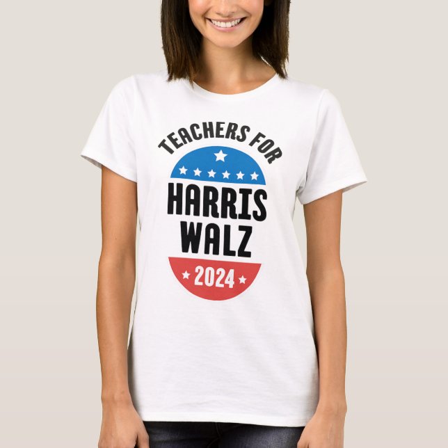 Camiseta Professores Para Harris Wheimer 2024 (Frente)