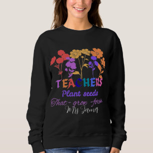 Camiseta Professores plantam sementes que crescem vida de p