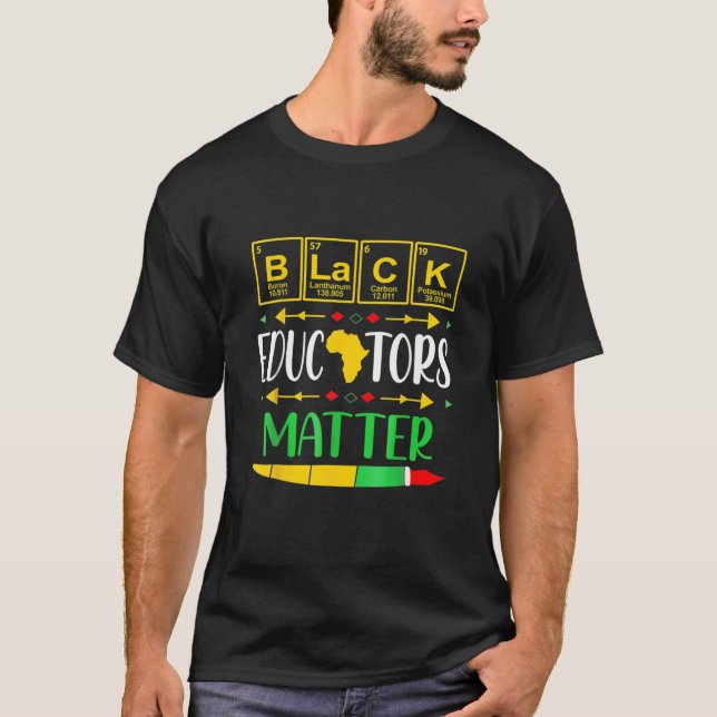 Camiseta Professores Pretos Importam História Mês África Pr (Frente)