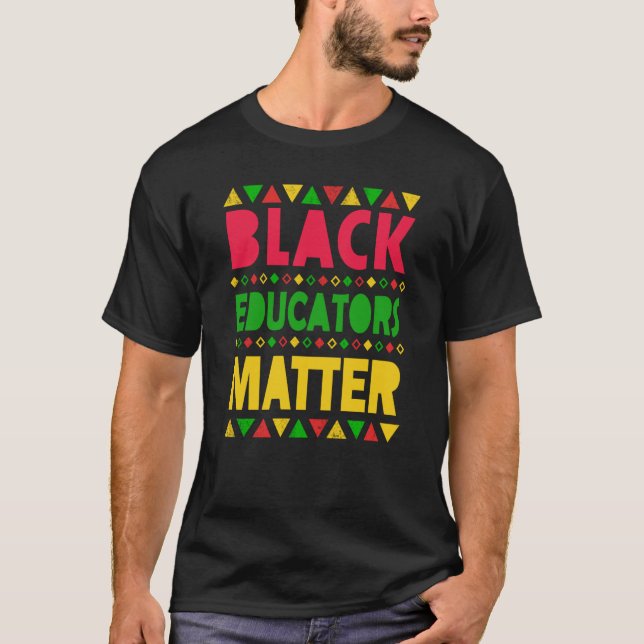 Camiseta Professores Pretos Importam História Negra Profess (Frente)