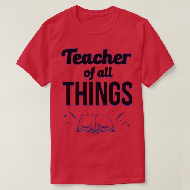 Camiseta Professores Professores De Todas As Coisas 2 (Frente do Design)