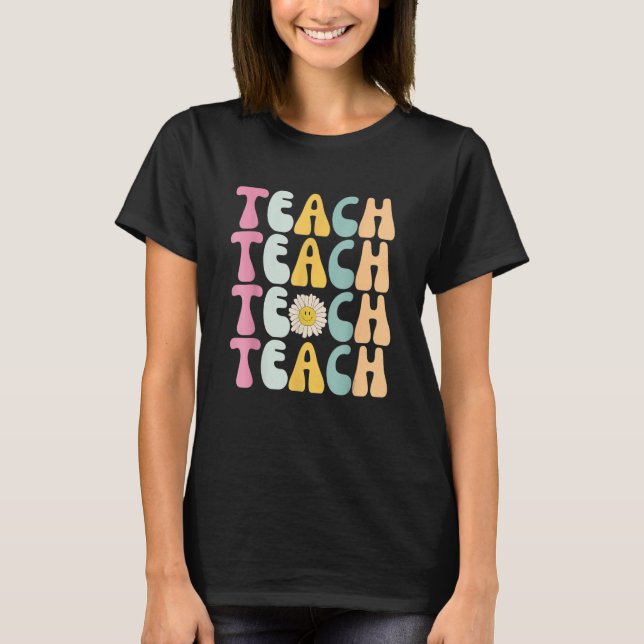 Camiseta Professores Retro Ensino Estudantes Mulheres Inspi (Frente)