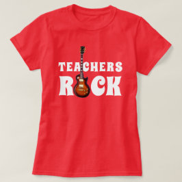 Camiseta "Professores Rock" Com Violão
