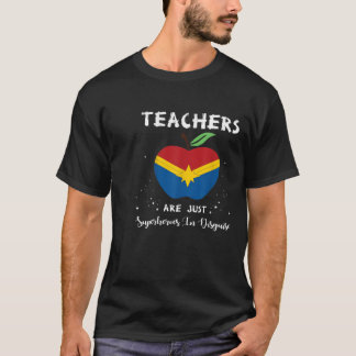 Camiseta Professores São Apenas Super-Heróis Em Disfarce