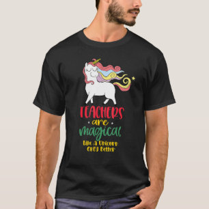 Camiseta Professores são mágicos como Unicórnio só melhor