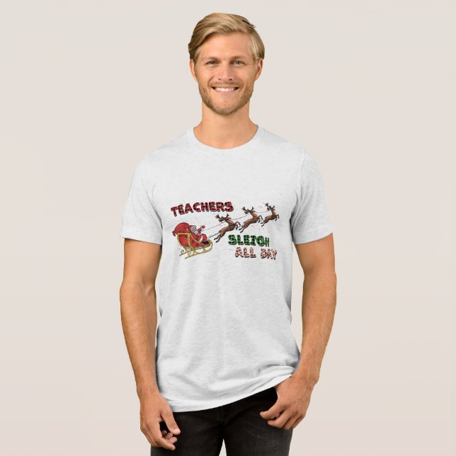 Camiseta Professores Sleigh Natal (Frente Completa)