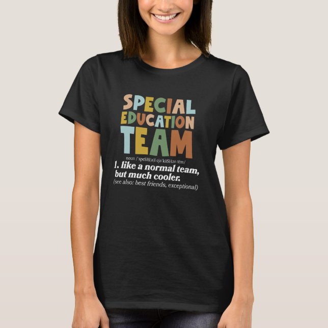 Camiseta Professores SPED de Definição de Equipe de Educaçã (Frente)