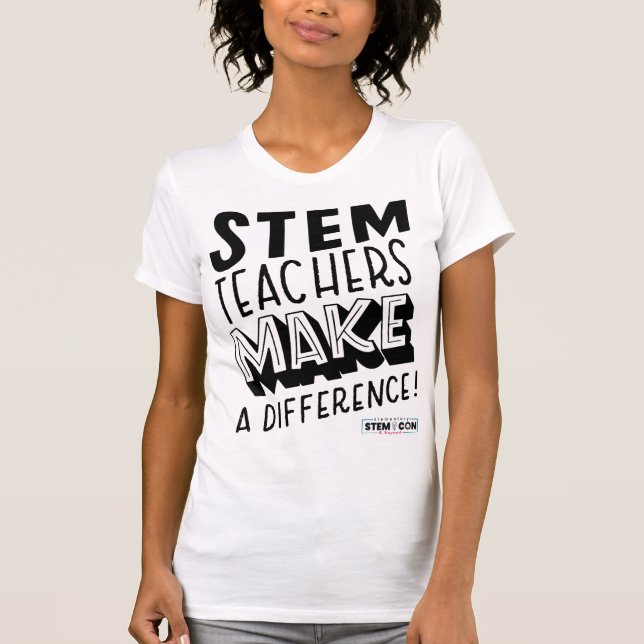 Camiseta Professores STEM fazem diferença (Frente)