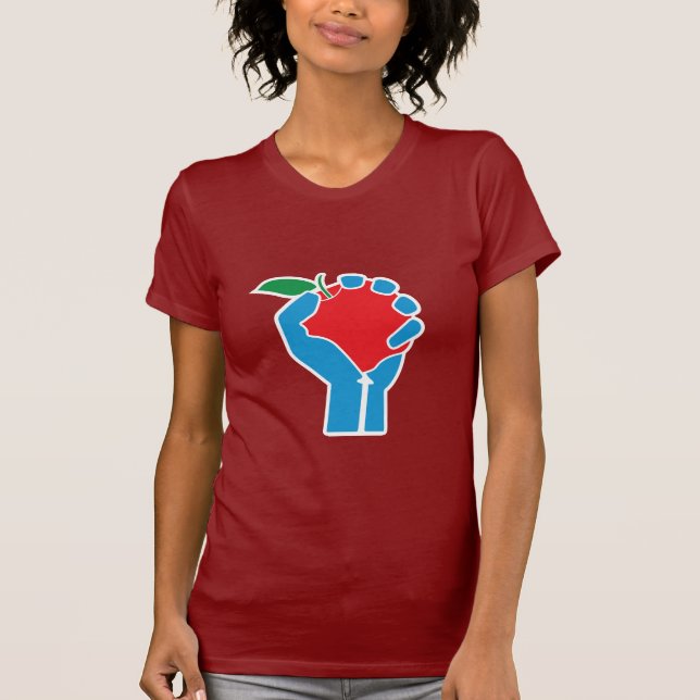 Camiseta Professores unidos: Vermelho, branco & azul (Frente)