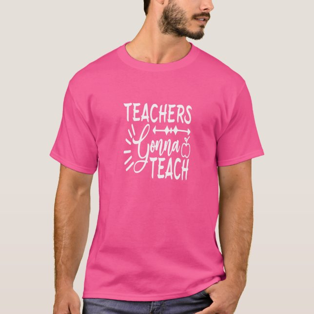 Camiseta Professores vão ensinar estudantes (Frente)