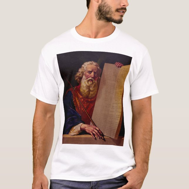 Camiseta Profeta Moisés no Monte Sinai – Épico de Alta Fide (Frente)