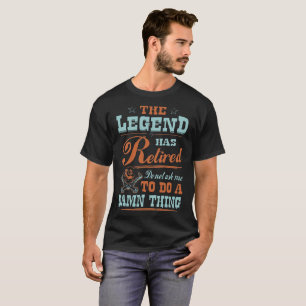 Camiseta Profissão aposentada legenda do soldador