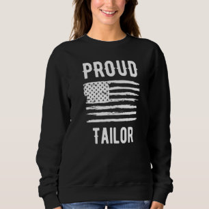 Camiseta Profissão de Alfaiate Orgulhoso Bandeira Americana